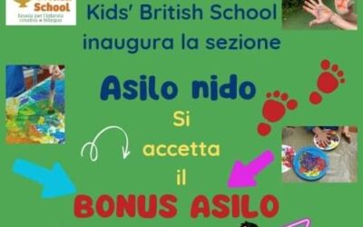 Grande novità alla Kids’ British School.Contattaci per info più dettagliate📞091.514150📱351.6548114