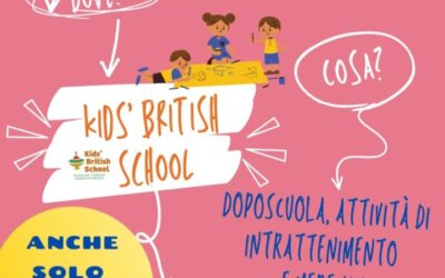 Tutti i pomeriggi alla kids’ British school…